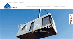 Desktop Screenshot of icon-haus.de